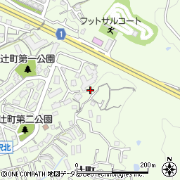 奈良県生駒市辻町1040周辺の地図