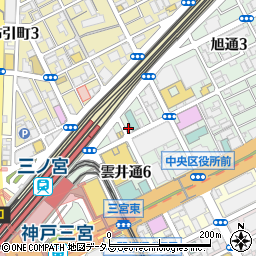 セブンイレブン神戸三宮駅南店周辺の地図