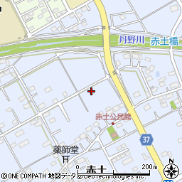 静岡県菊川市赤土762-1周辺の地図