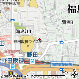シナジーコート野田阪神周辺の地図