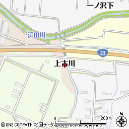 愛知県豊橋市野依町上古川周辺の地図