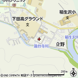 静岡県下田市立野周辺の地図