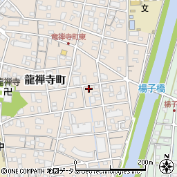 静岡県浜松市中央区龍禅寺町401周辺の地図