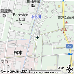 静岡県磐田市高木1912周辺の地図