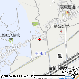 岡山県岡山市東区鉄365周辺の地図