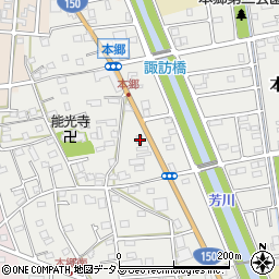 静岡県浜松市中央区本郷町816周辺の地図