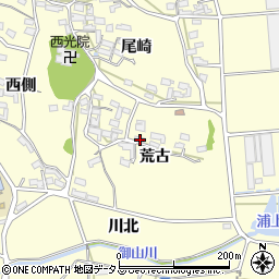 愛知県田原市浦町荒古66周辺の地図