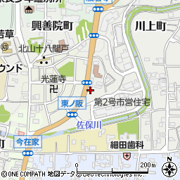 奈良県奈良市川上町423-7周辺の地図