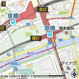 セブンイレブンハートインＪＲ京橋駅１番のりば店周辺の地図