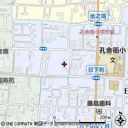 アミーユ東大阪日下周辺の地図