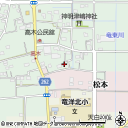 静岡県磐田市高木184周辺の地図