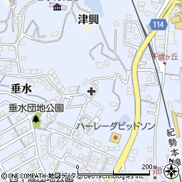 三重県津市垂水357-43周辺の地図