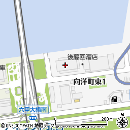 株式会社後藤回漕店　六甲アイランド事業所周辺の地図