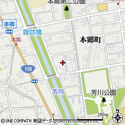 静岡県浜松市中央区本郷町1360周辺の地図
