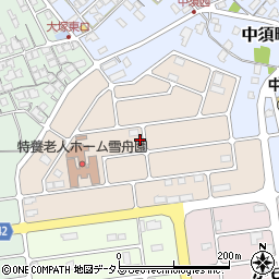 島根県益田市かもしま北町周辺の地図