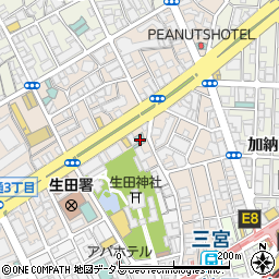ホテルＳＵＩ神戸三宮ｂｙ　ＡＢＥＳＴ周辺の地図