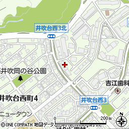 神戸市営　西神井吹台住宅１０周辺の地図