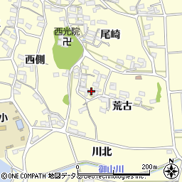 愛知県田原市浦町荒古54周辺の地図
