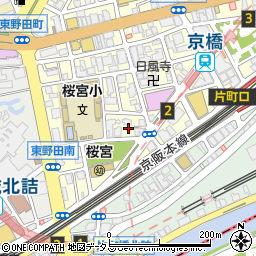 吉鳥 片町店周辺の地図