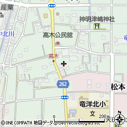 静岡県磐田市高木188周辺の地図