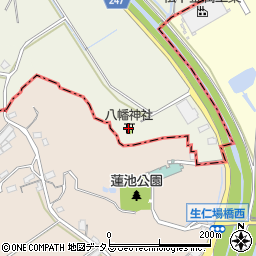 八幡神社周辺の地図