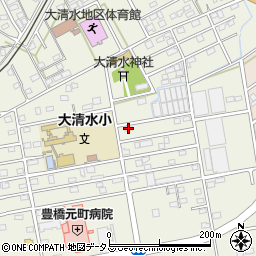 愛知県豊橋市南大清水町元町55周辺の地図