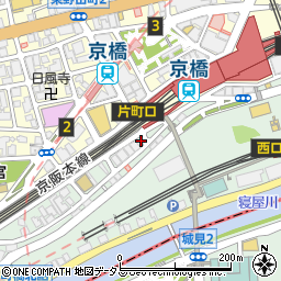 餃子のかっちゃん 京橋店周辺の地図