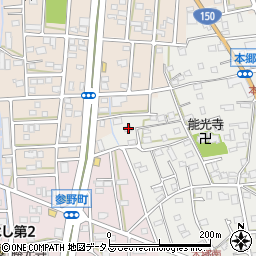 静岡県浜松市中央区本郷町212周辺の地図