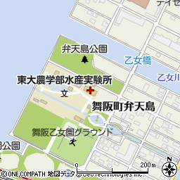 東京大学大学院農学生命科学研究科附属水産実験所周辺の地図