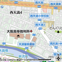 大阪府大阪市北区西天満4丁目1-3周辺の地図