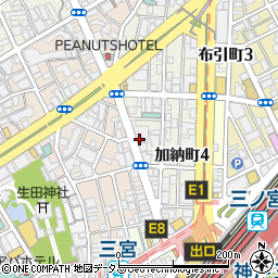 じゃんけんポーカー　神戸三宮店周辺の地図