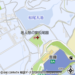 岡山市役所保健福祉局　松尾園周辺の地図