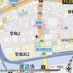 株式会社中国新聞社　大阪支社周辺の地図