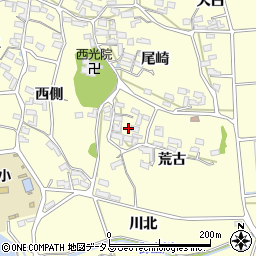 愛知県田原市浦町荒古57周辺の地図