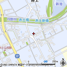 静岡県菊川市赤土287周辺の地図