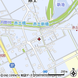 静岡県菊川市赤土257-6周辺の地図