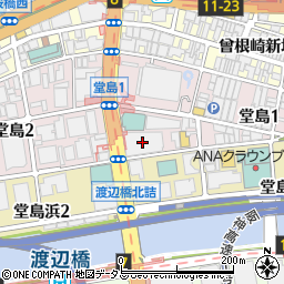 マクドナルド梅田堂島店周辺の地図