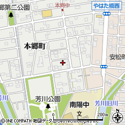 静岡県浜松市中央区本郷町1354周辺の地図