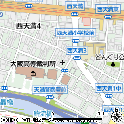 大阪府大阪市北区西天満4丁目1-2周辺の地図