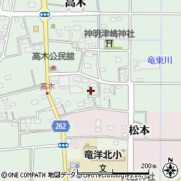 静岡県磐田市高木187周辺の地図