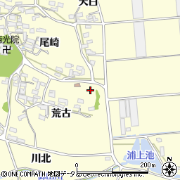 愛知県田原市浦町荒古95周辺の地図