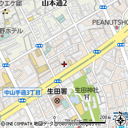 関西電力中山手変電所周辺の地図