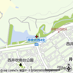 井吹台谷口公園トイレ２周辺の地図
