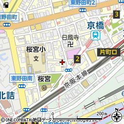 パークＮＥＴ京橋駅前第２駐車場周辺の地図