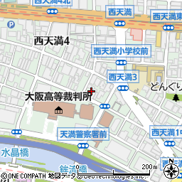 大阪府大阪市北区西天満4丁目1-5周辺の地図