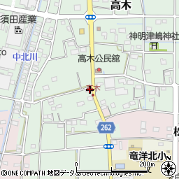 静岡県磐田市高木52周辺の地図