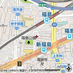 大阪府大阪市福島区福島5丁目15-15周辺の地図