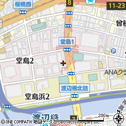 Craft Burger co．堂島店周辺の地図