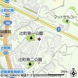 奈良県生駒市辻町439周辺の地図