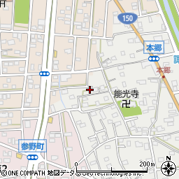 静岡県浜松市中央区本郷町150周辺の地図
